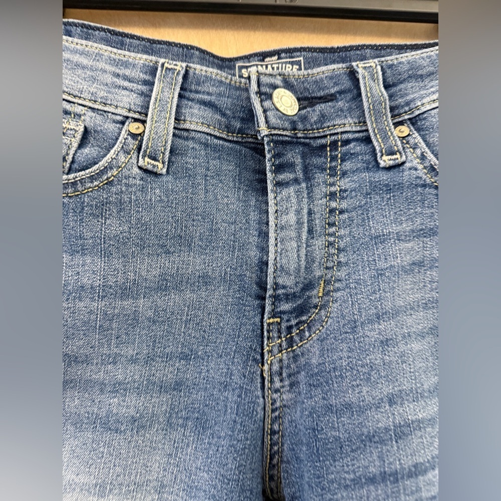 Signature by Levi Strauss Dark Blue Jean Shorts - Picture 10 of 12